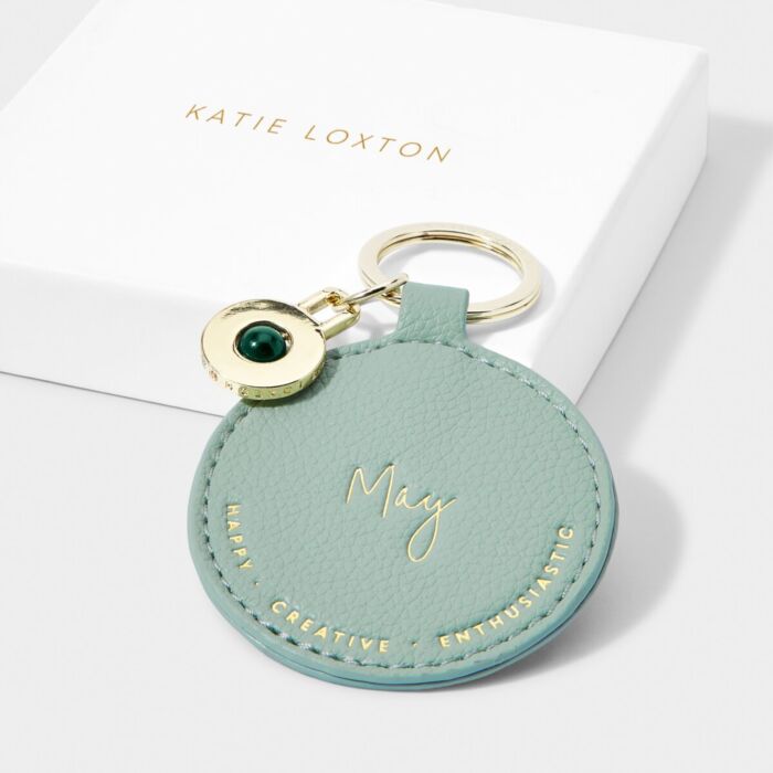 Katie Loxton Birthstone Keyring - May - Agate